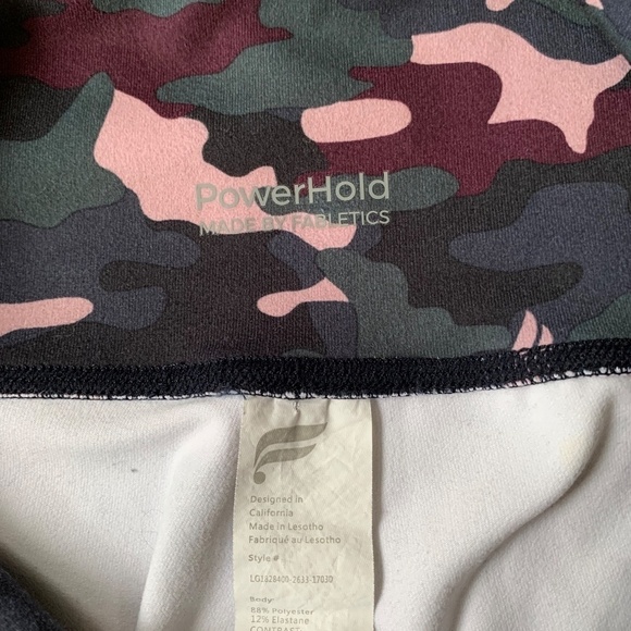 Fabletics Boost PowerHold High Waisted Camo Stretch Legging Yoga Pilates, Size S - Picture 4 of 8